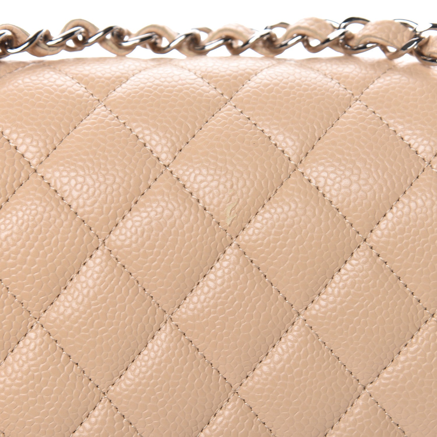 Chanel Caviar Quilted Medium Double Flap Beige Clair 8 of 12