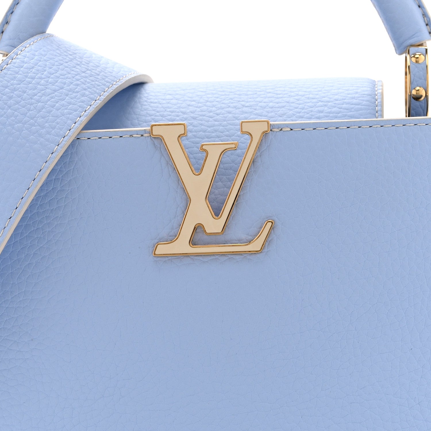 Louis Vuitton Taurillon MiniMe Capucines BB Candy Blue 9 of 11