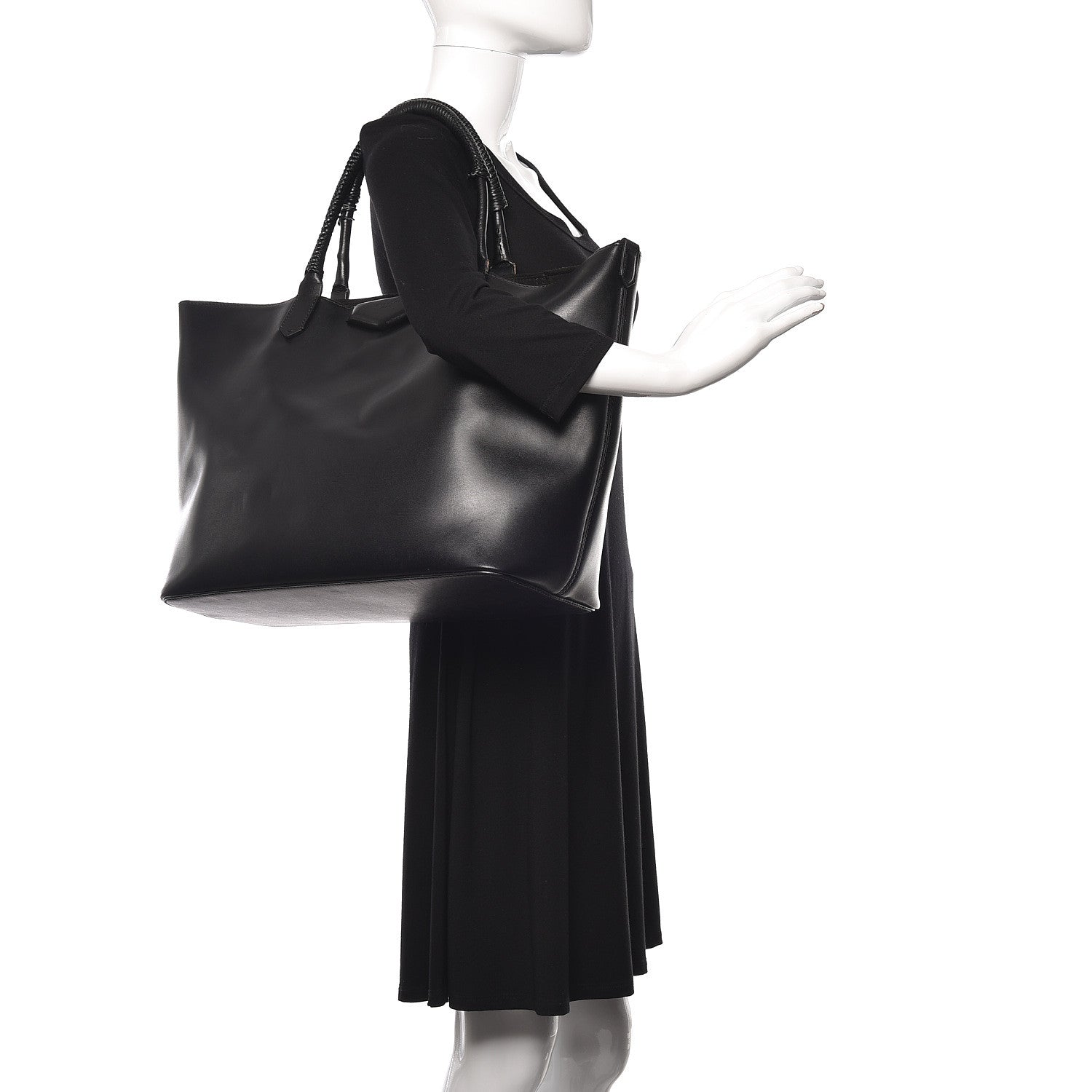 Givenchy Calfskin Large Antigona Whipstitch Handle Tote Black 2 of 18