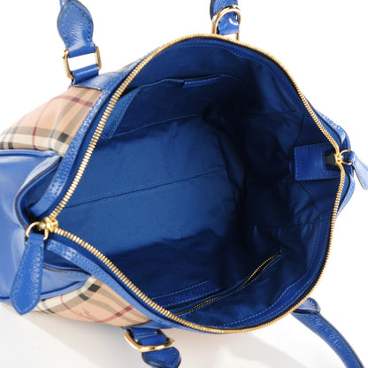Burberry Haymarket Check Medium Chatton Tote Light Steel Blue 5 of 7