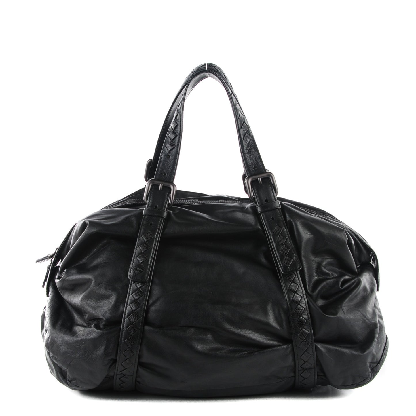 Plume Karung Top Handle Bag Nero Black