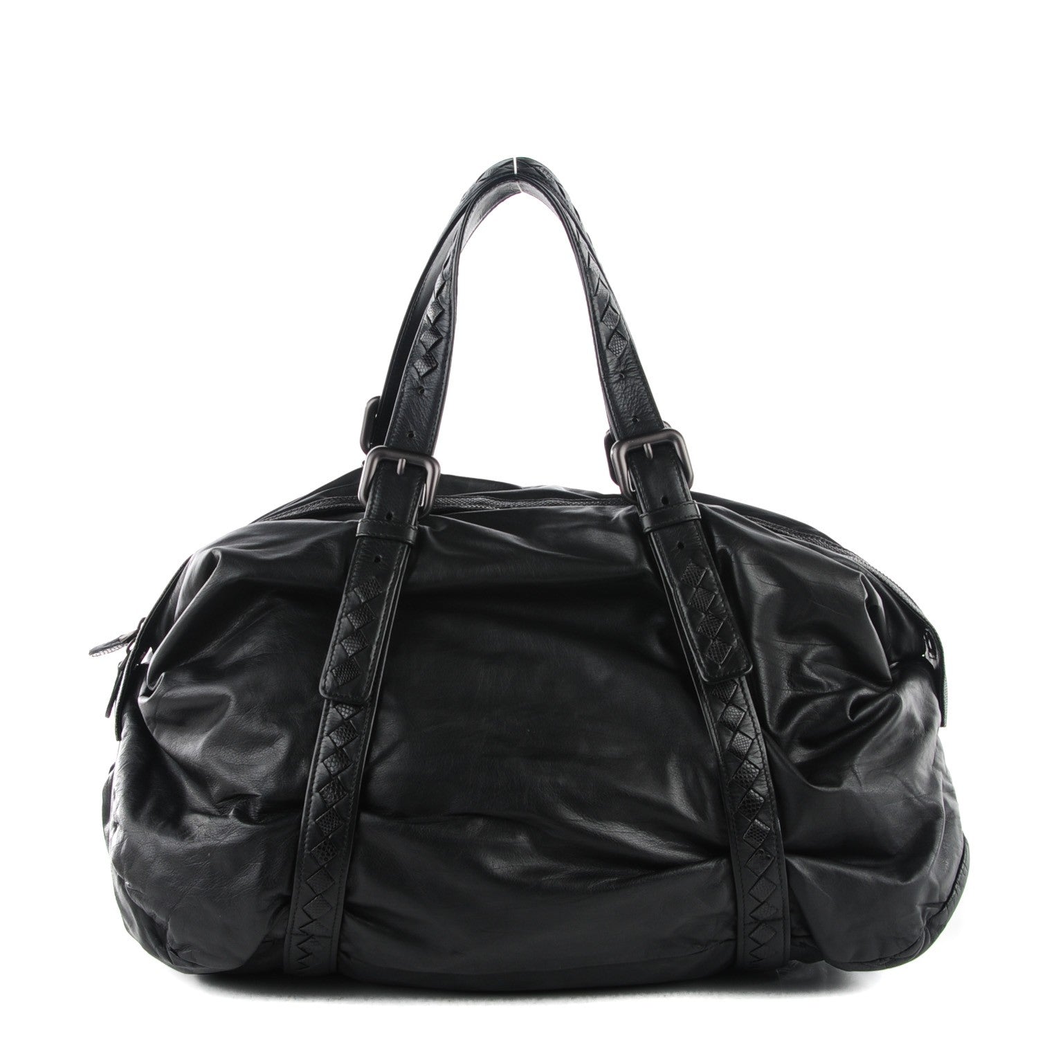 Bottega Veneta Plume Karung Top Handle Bag Nero Black 1 of 8