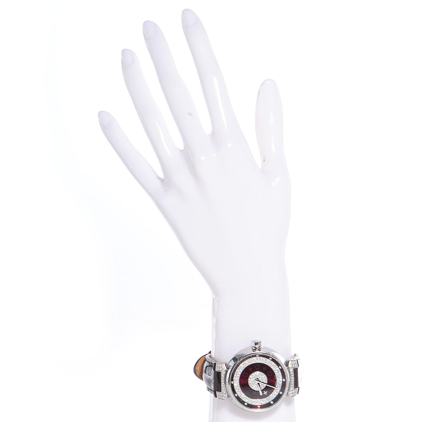 Vernis Diamond Tambour Disc Watch L Amarante