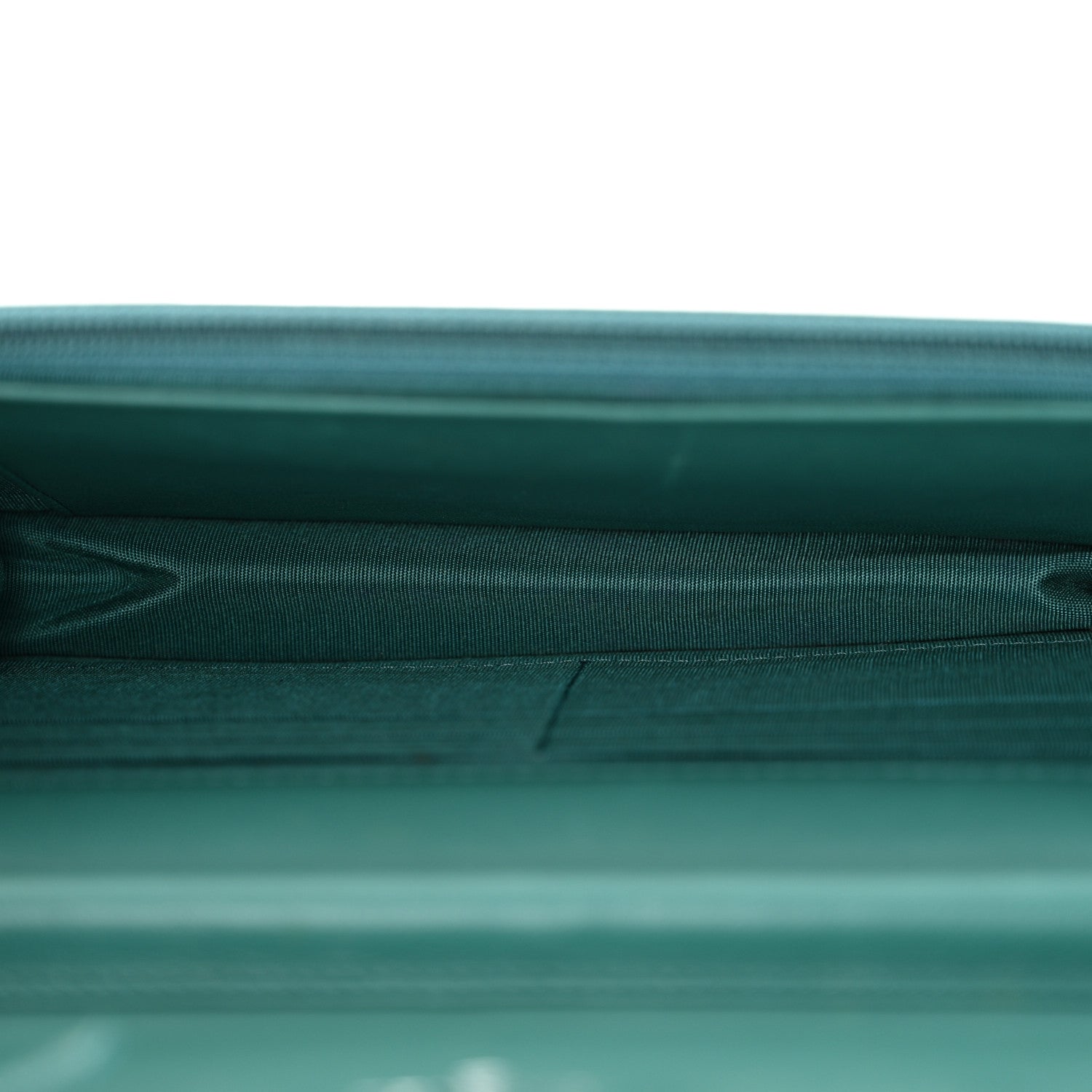 Chanel Calfskin Diamond Stitch Wallet On Chain WOC Turquoise 5 of 12