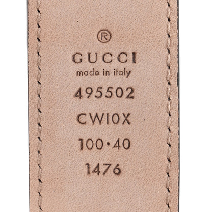 Gucci Textured Dollar Calfskin Belt 100 40 Black 3 of 5