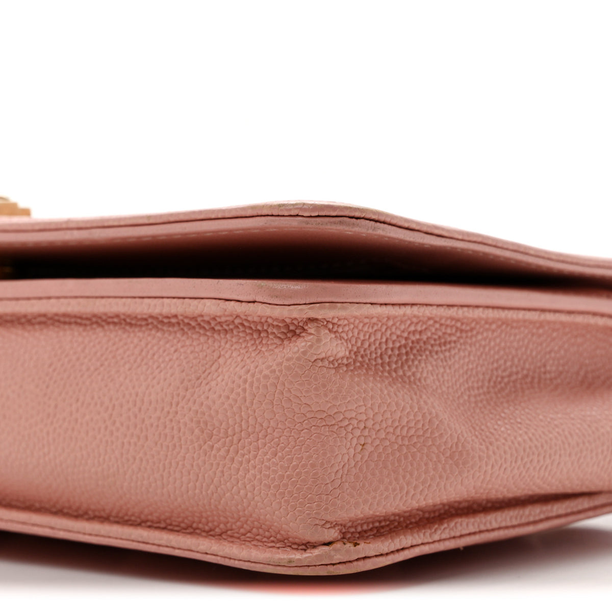Chanel Caviar Quilted Boy Wallet On Chain WOC Pink 11 of 15