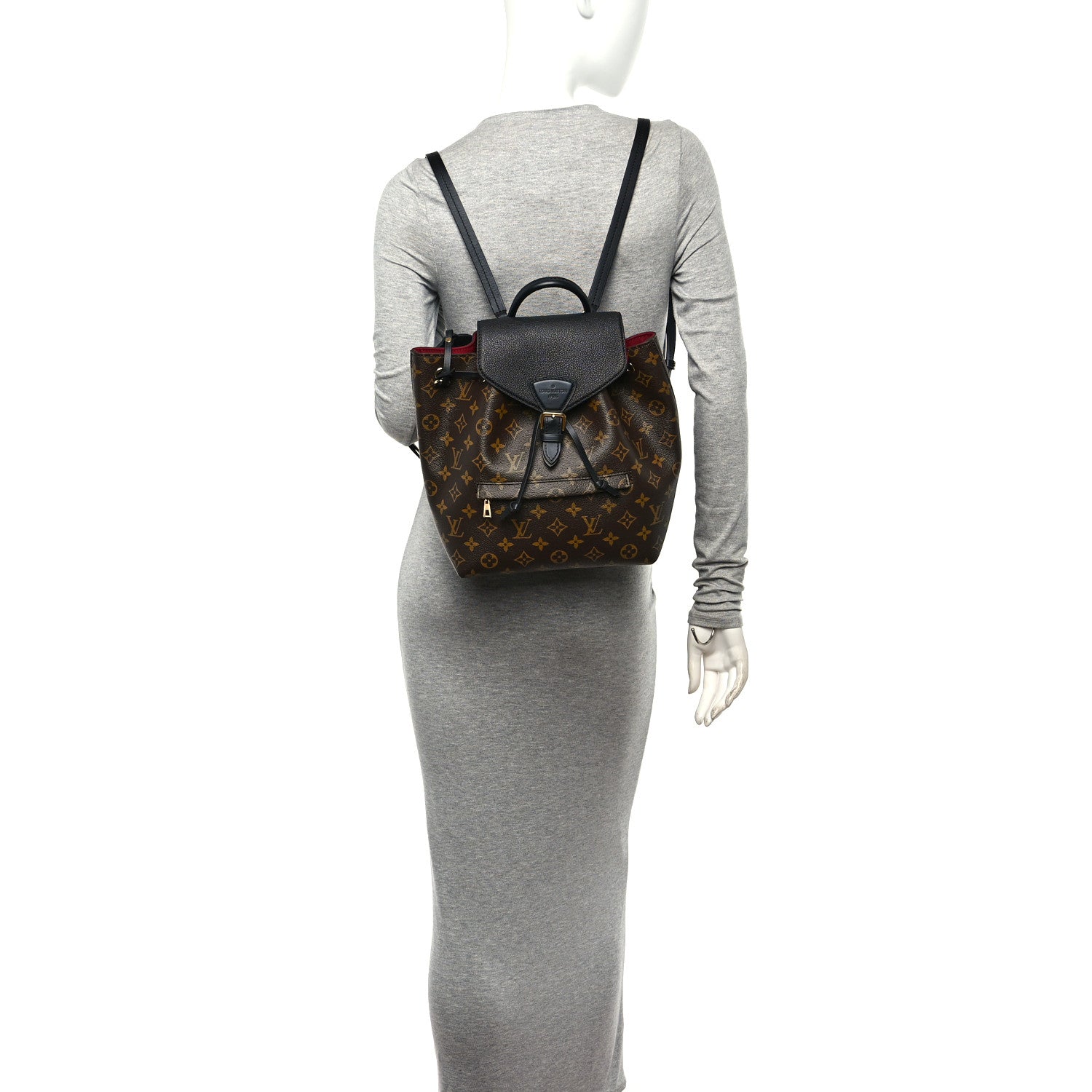 Louis Vuitton Monogram Montsouris PM Black 2 of 9