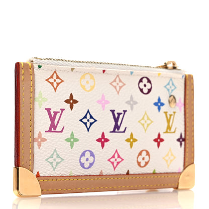 Louis Vuitton Monogram Multicolor Key Pouch White 3 of 6
