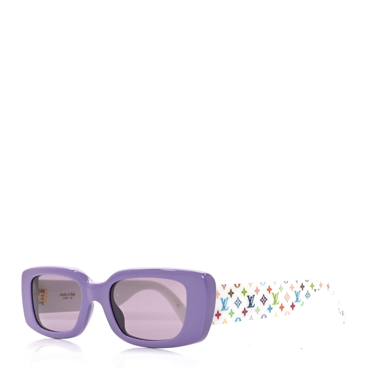 Louis Vuitton LV X TM Acetate Monogram Multicolor Cat Eye Sunglasses Z3249W Purple 1 of 7