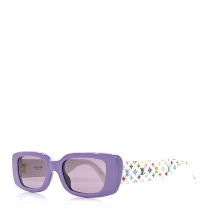 Louis Vuitton LV X TM Acetate Monogram Multicolor Cat Eye Sunglasses Z3249W Purple 1 of 7