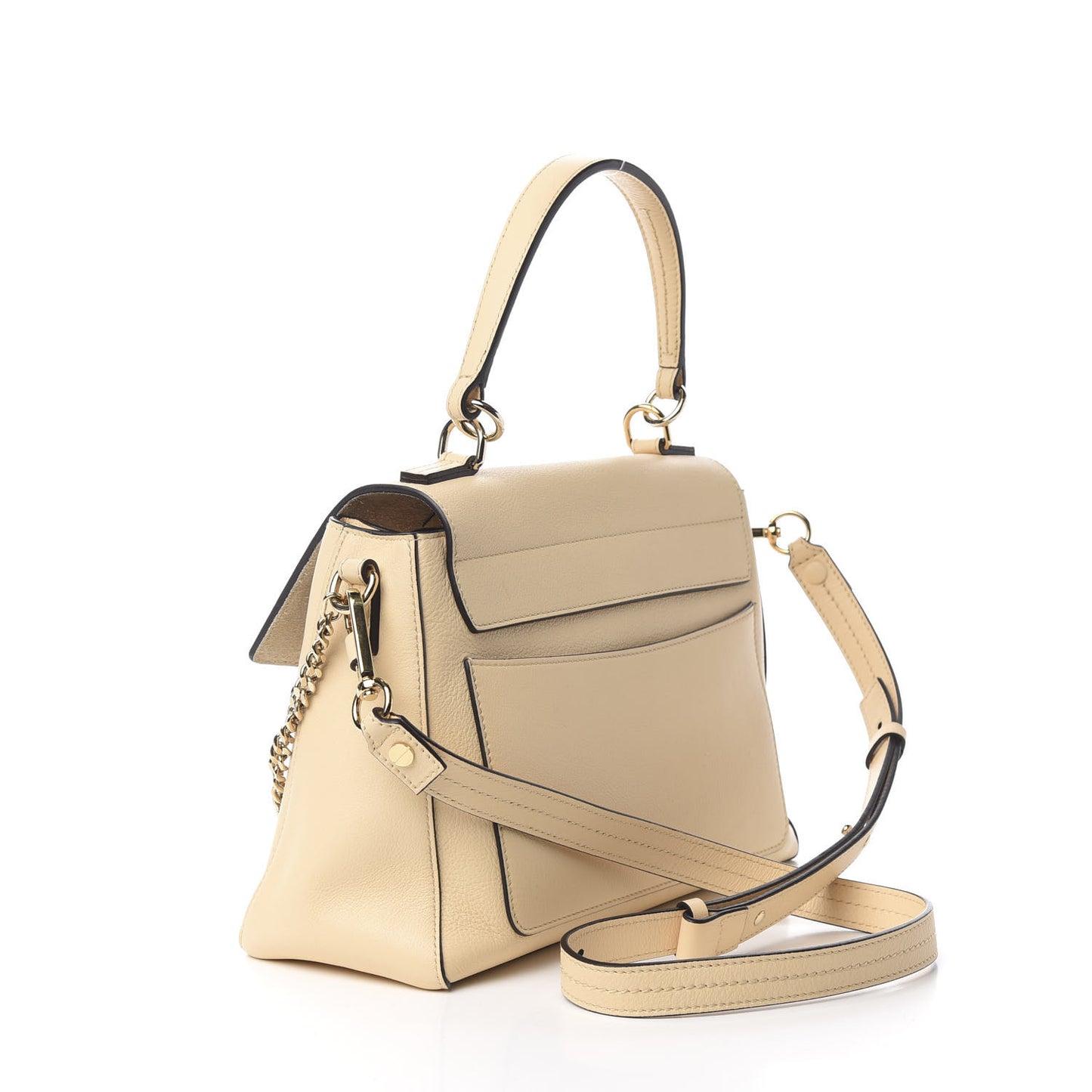 Calfskin Small Faye Day Shoulder Bag Blondie Beige