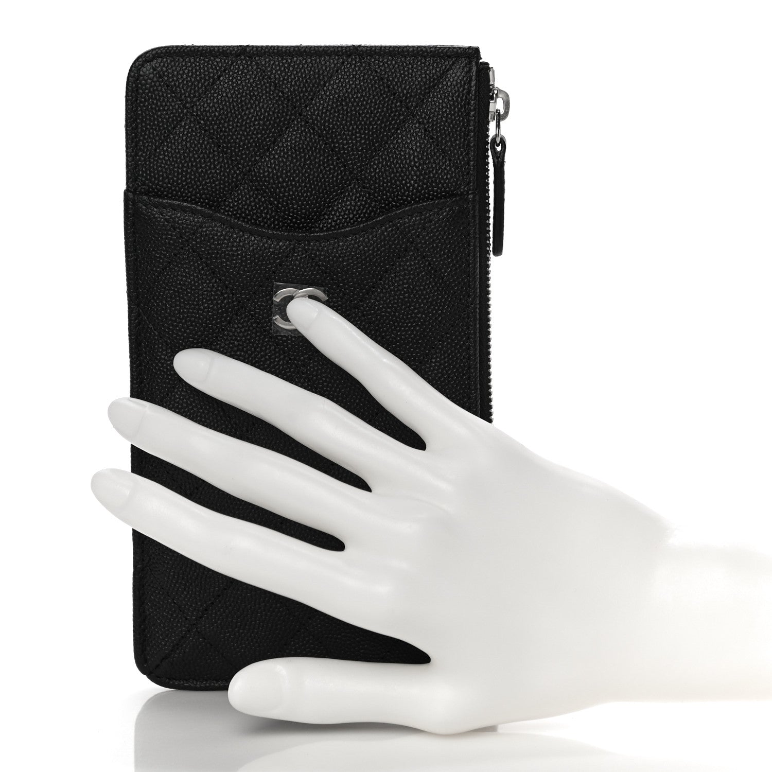 Chanel Caviar Quilted Classic iPhone Pouch Black 2 of 11