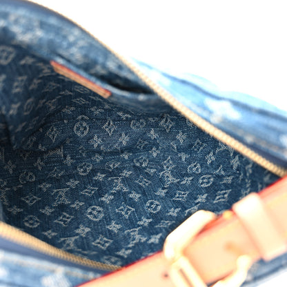 Louis Vuitton Monogram Denim Croissant MM Blue 6 of 10