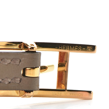 Hermes Swift Behapi Double Tour Bracelet T2 Gris Asphalte Bordeaux 5 of 9