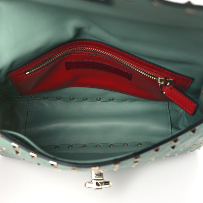 Valentino Garavani Nappa Medium Rockstud Spike Shoulder Bag Morning Dew 5 of 9