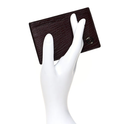 Gucci Calfskin GG Card Holder Burgundy 2 of 8