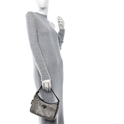 Prada Satin Crystal Mini Re-Edition 2000 Bag Cristal 2 of 10