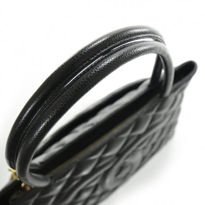 Chanel Caviar Medallion Tote Black 5 of 10