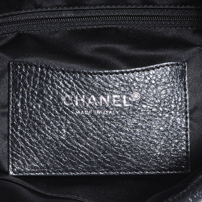 Chanel Glazed Calfskin On The Road XL Flap Black 6 of 7