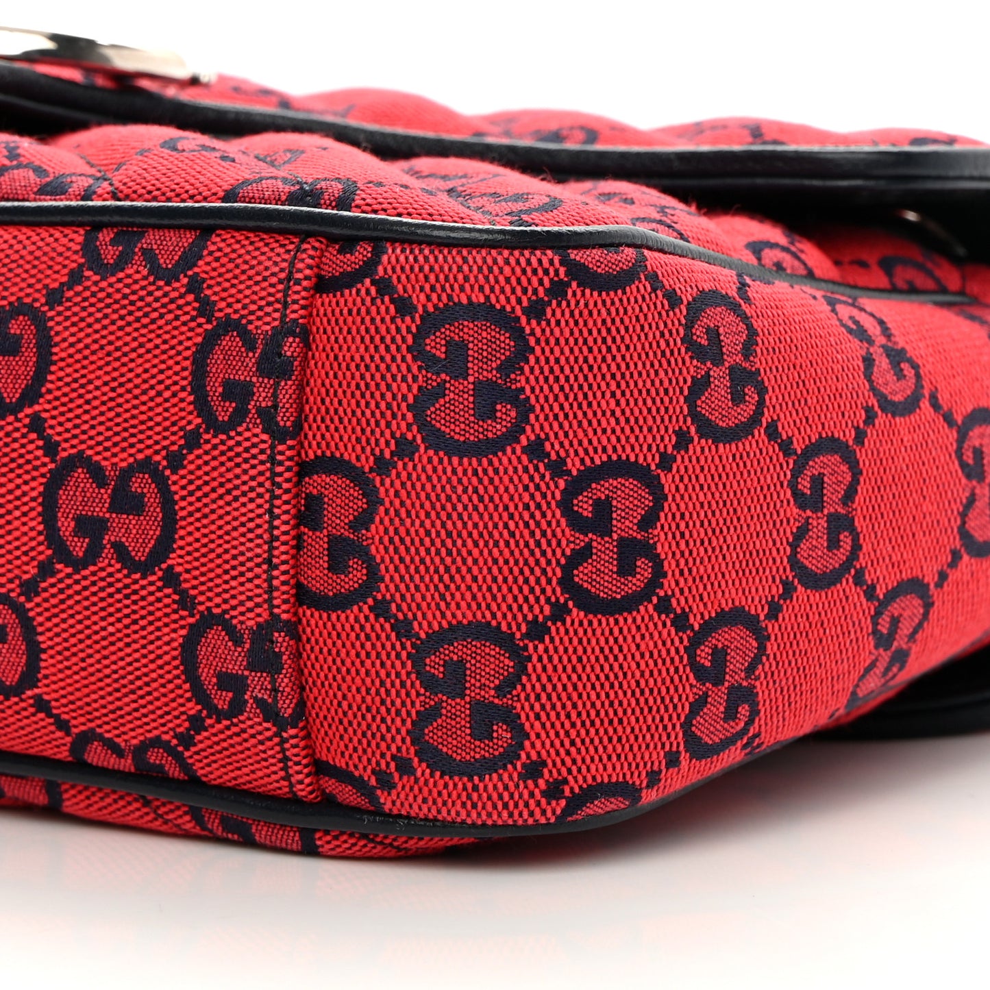 Monogram Multicolor Matelasse Diagonal Small GG Marmont Shoulder Bag Red Blue