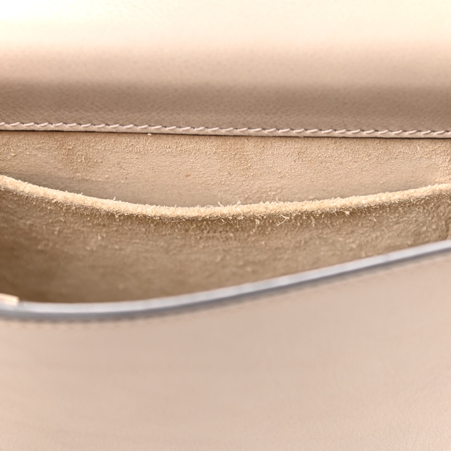 Chloe Calfskin Suede Small Nile Bracelet Bag Motty Grey 11 of 11