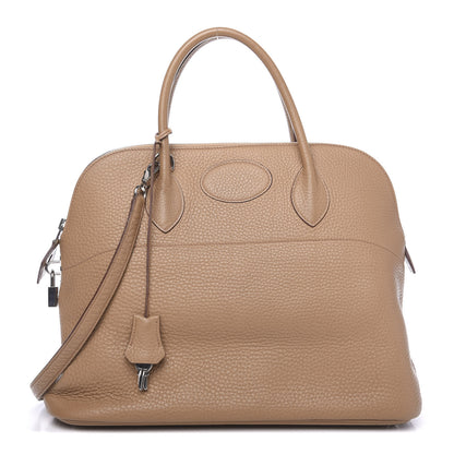 Hermes Taurillon Clemence Bolide 35 Tabac Camel 1 of 15