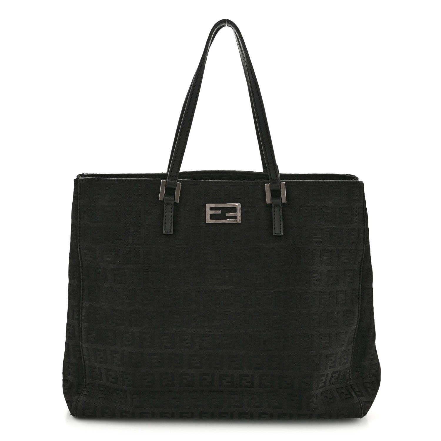 Fendi Zucchino Vitello Tote Black 1 of 14