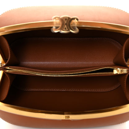 Celine Natural Calfskin Triomphe Lunch Box Tan 4 of 9