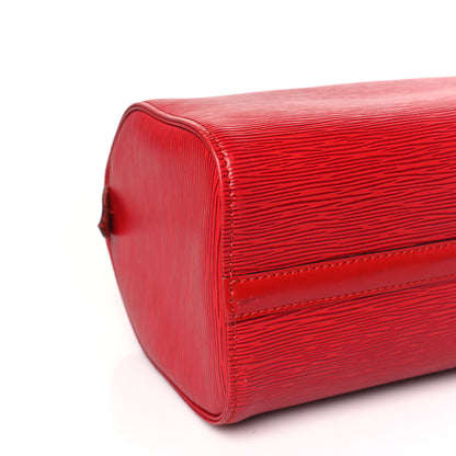 Louis Vuitton Epi Speedy 25 Castillan Red 7 of 10