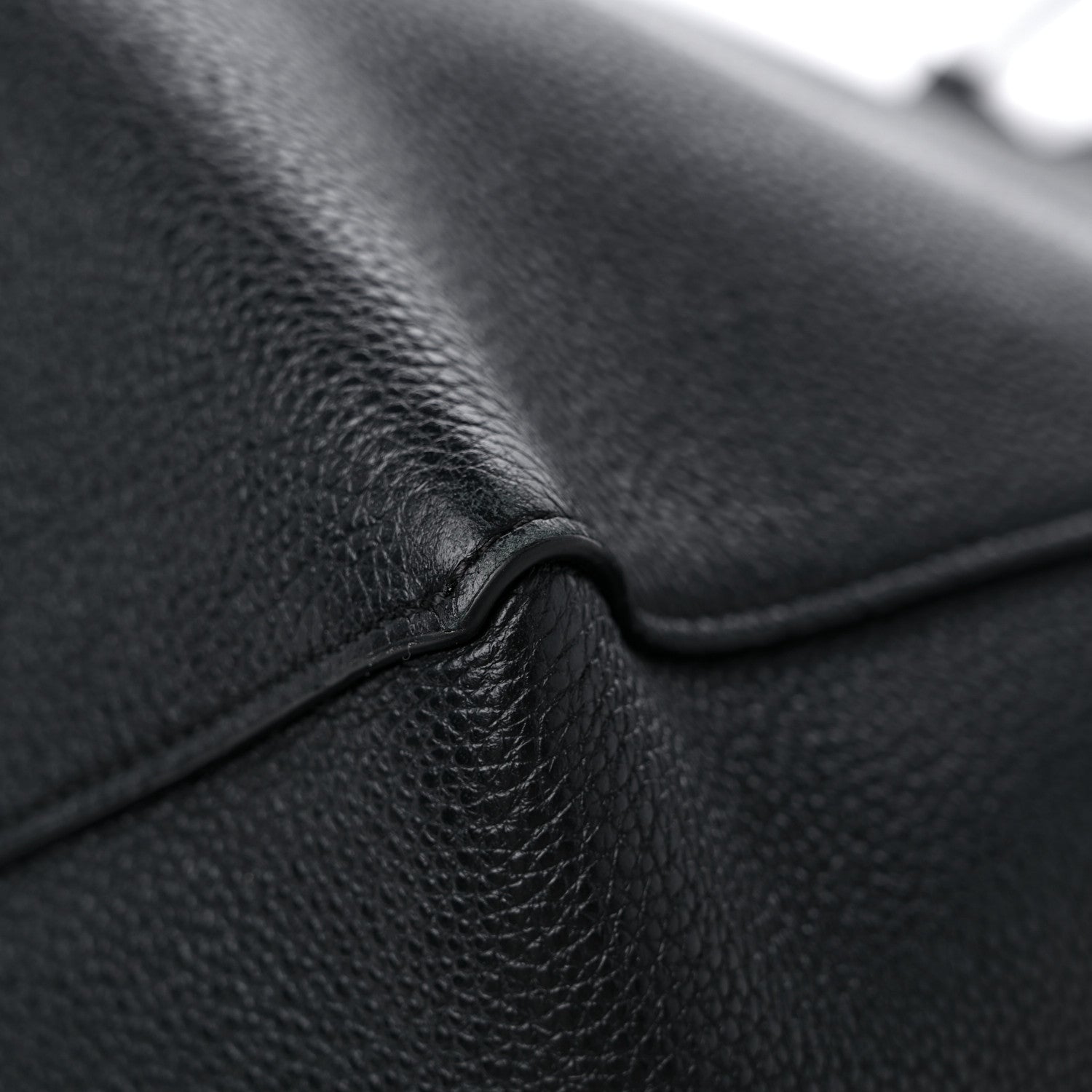 Celine Soft Grained Calfskin Small Belt Cabas Phantom Black 9 of 14