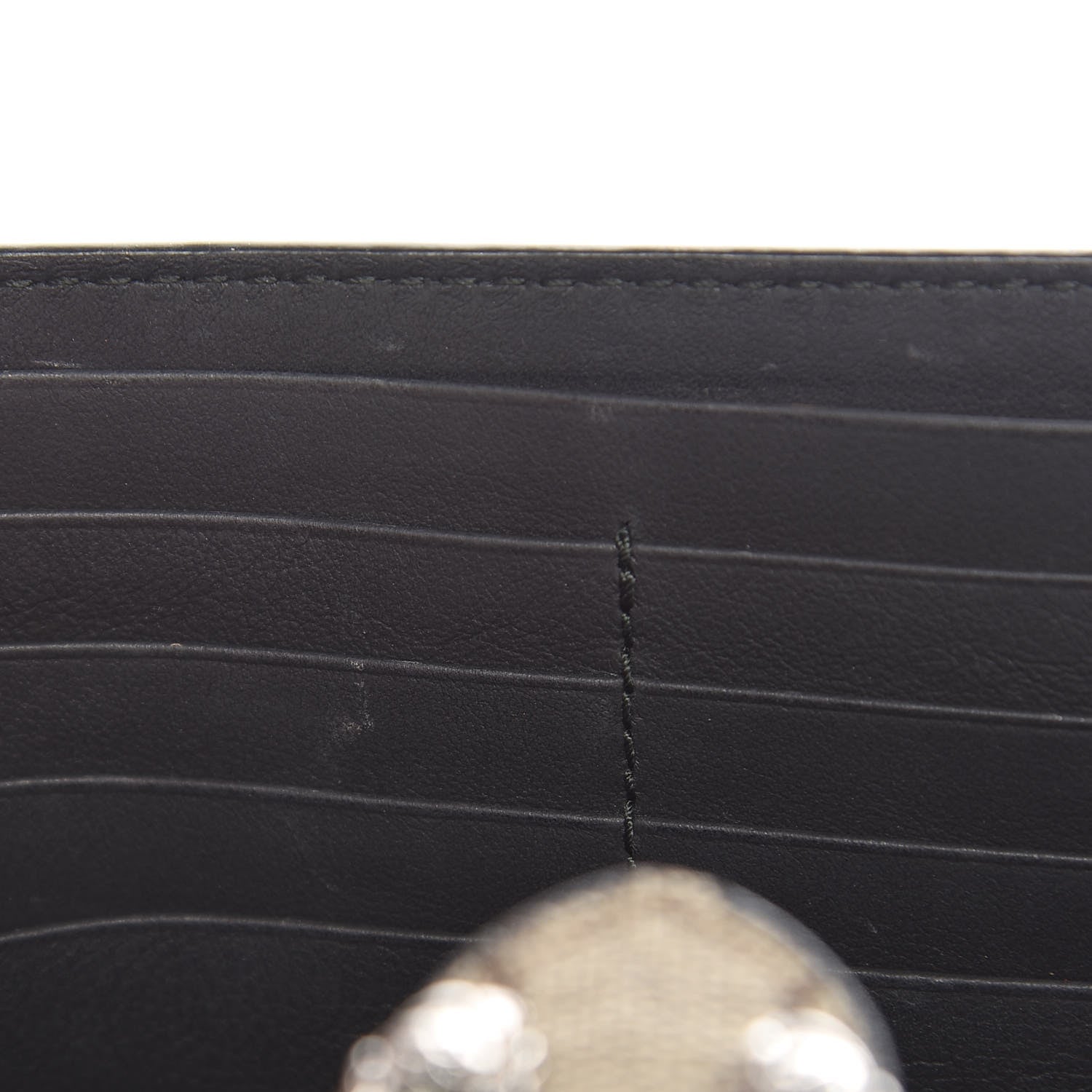 Gucci GG Supreme Monogram Mini Dionysus Chain Wallet Beige Black 12 of 15