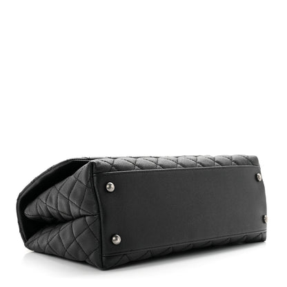 Chanel Caviar Lizard Quilted Small Coco Handle Flap Black 3 of 8