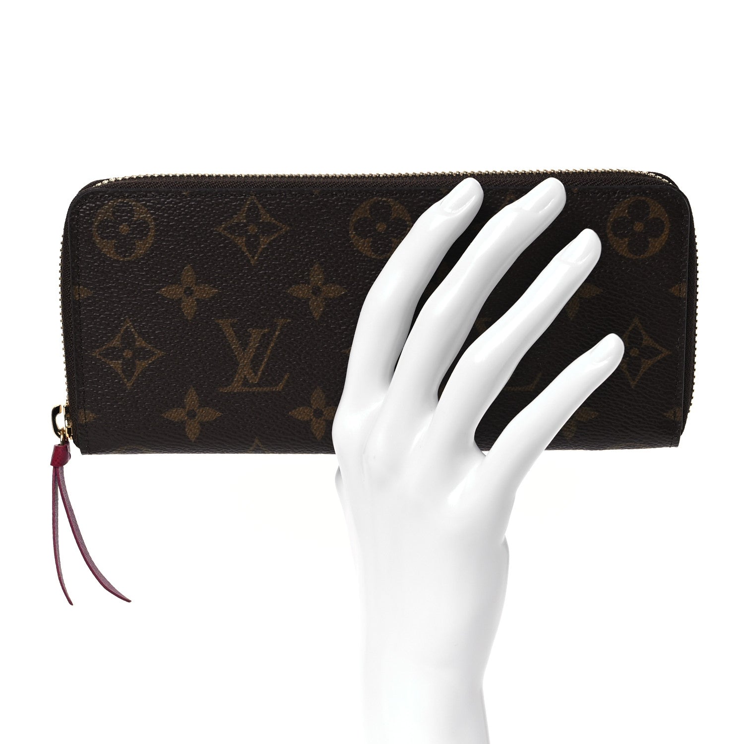 Louis Vuitton Monogram Clemence Wallet Fuchsia 2 of 11