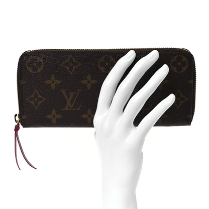Louis Vuitton Monogram Clemence Wallet Fuchsia 2 of 11