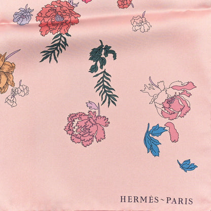 Hermes Silk Robe Legere Scarf 90 Rose Hortensia Bleu 2 of 3