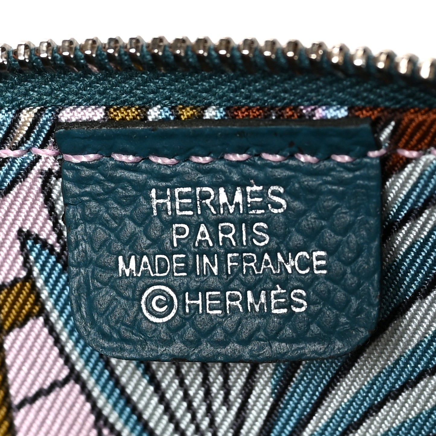 Epsom Silk'in Coin Purse Vert Bosphore
