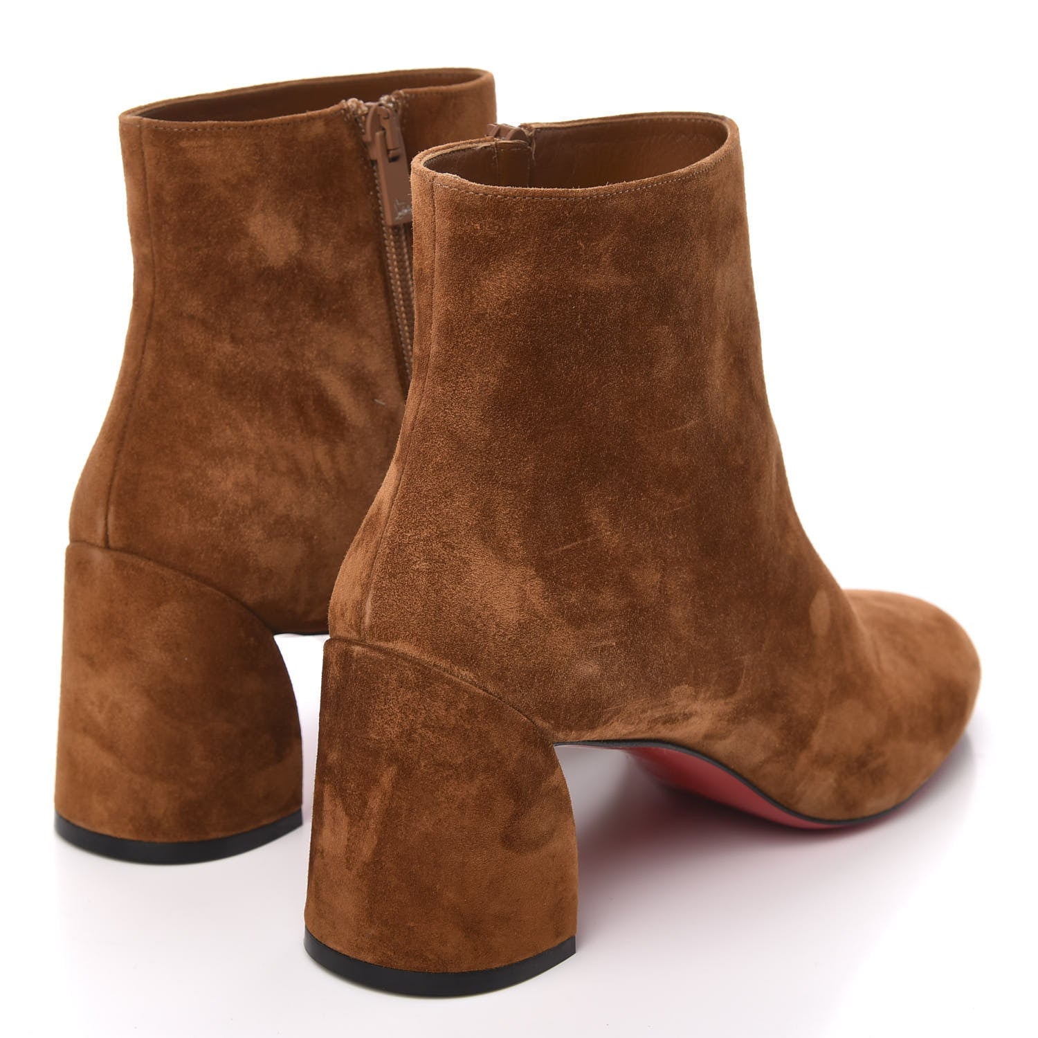 Christian Louboutin Veau Velours Turela 55 Ankle Boots 41 Ecureuil 4 of 8