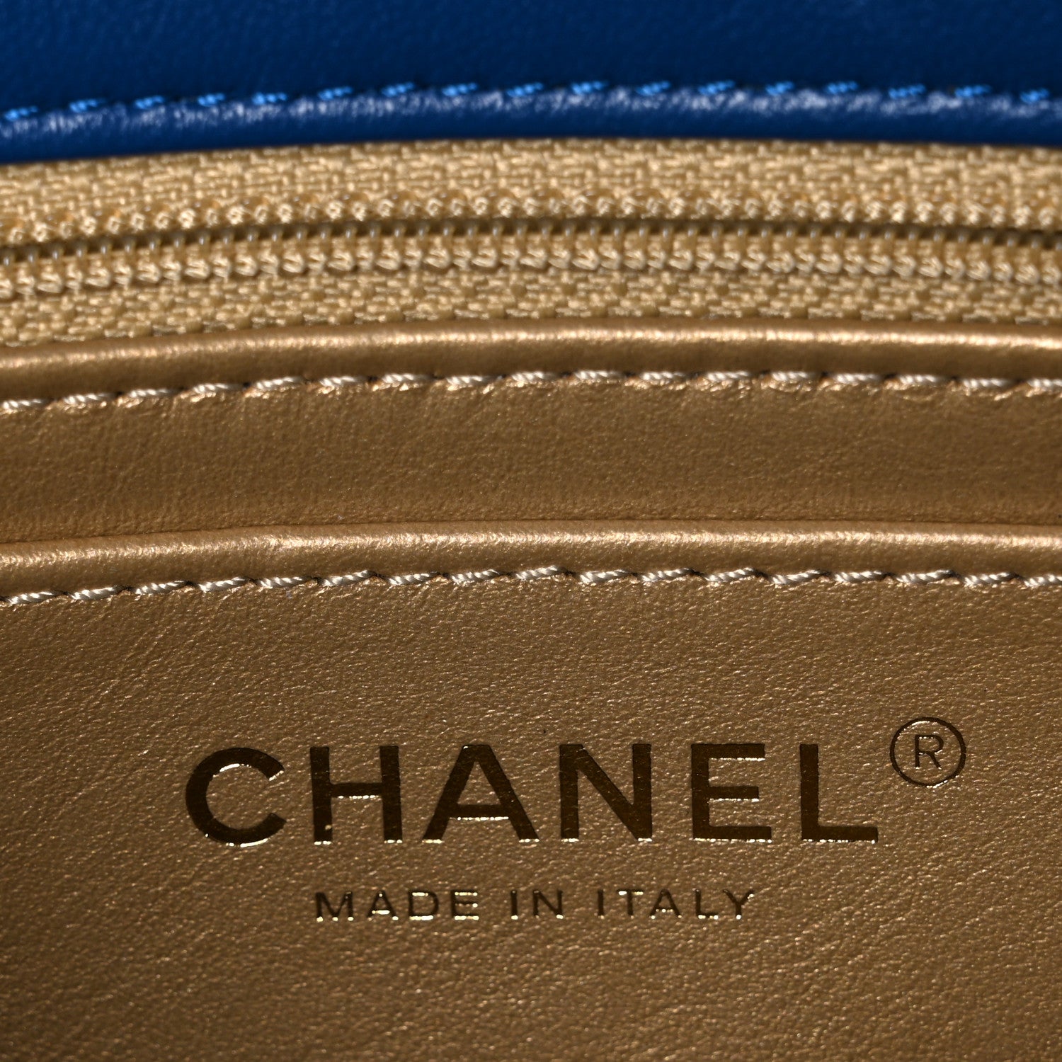 Chanel Lambskin Quilted Pearl Crush Mini Rectangular Flap Blue 6 of 10