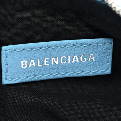 Balenciaga Agneau Arena Le Cagole Shoulder Bag XS Cyan 7 of 11