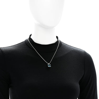 David Yurman Sterling Silver Diamond Hampton Blue Topaz 11mm Chatelaine Pendant Necklace 2 of 5