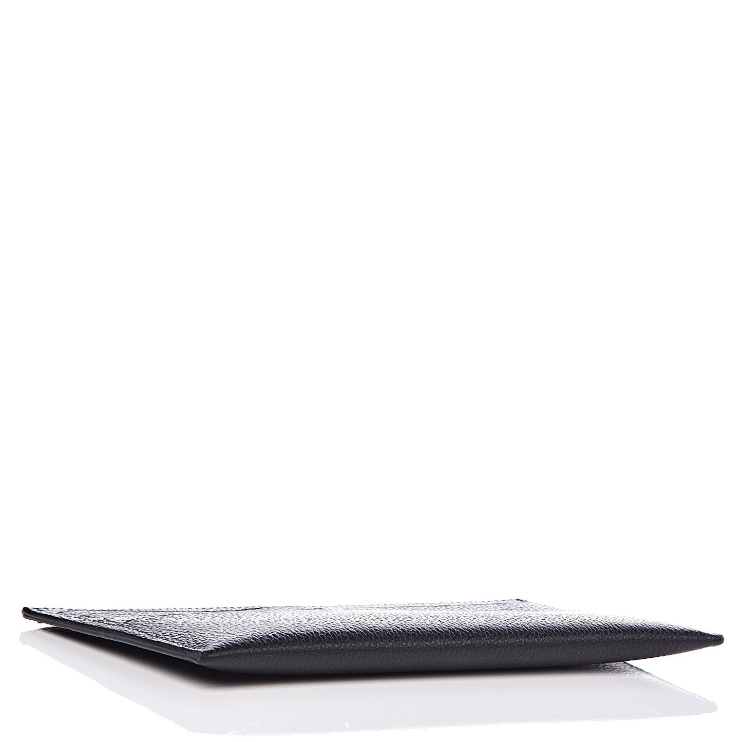 Calfskin Felicie Chain Wallet Card Holder Insert Black