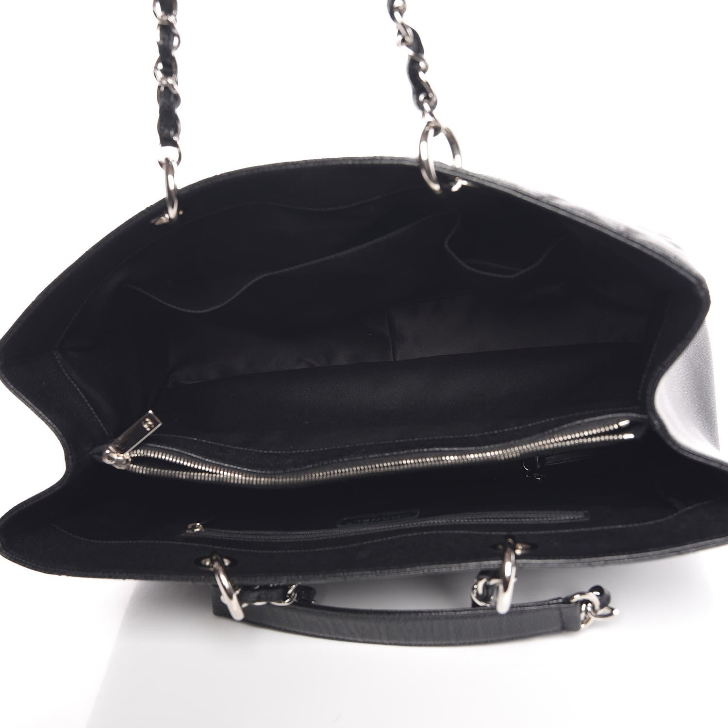 Chanel Caviar Quilted XL Grand Shopping Tote GST Black 5 of 7
