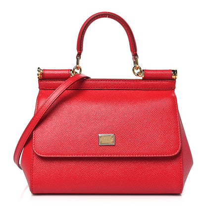 Dolce & Gabbana Dauphine Small Miss Sicily Satchel Red 1 of 10