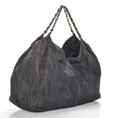 Chanel Denim XL Coco Cabas Tote Blue 3 of 10