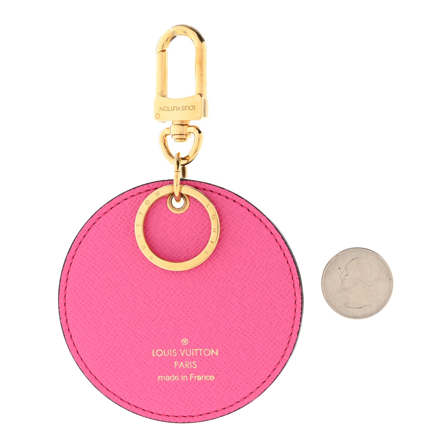 Monogram 2022 Christmas Animation Seoul Bag Charm Key Ring Light Pink
