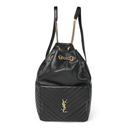 Saint Laurent Lambskin Matelasse Monogram Joe Backpack Black 1 of 11