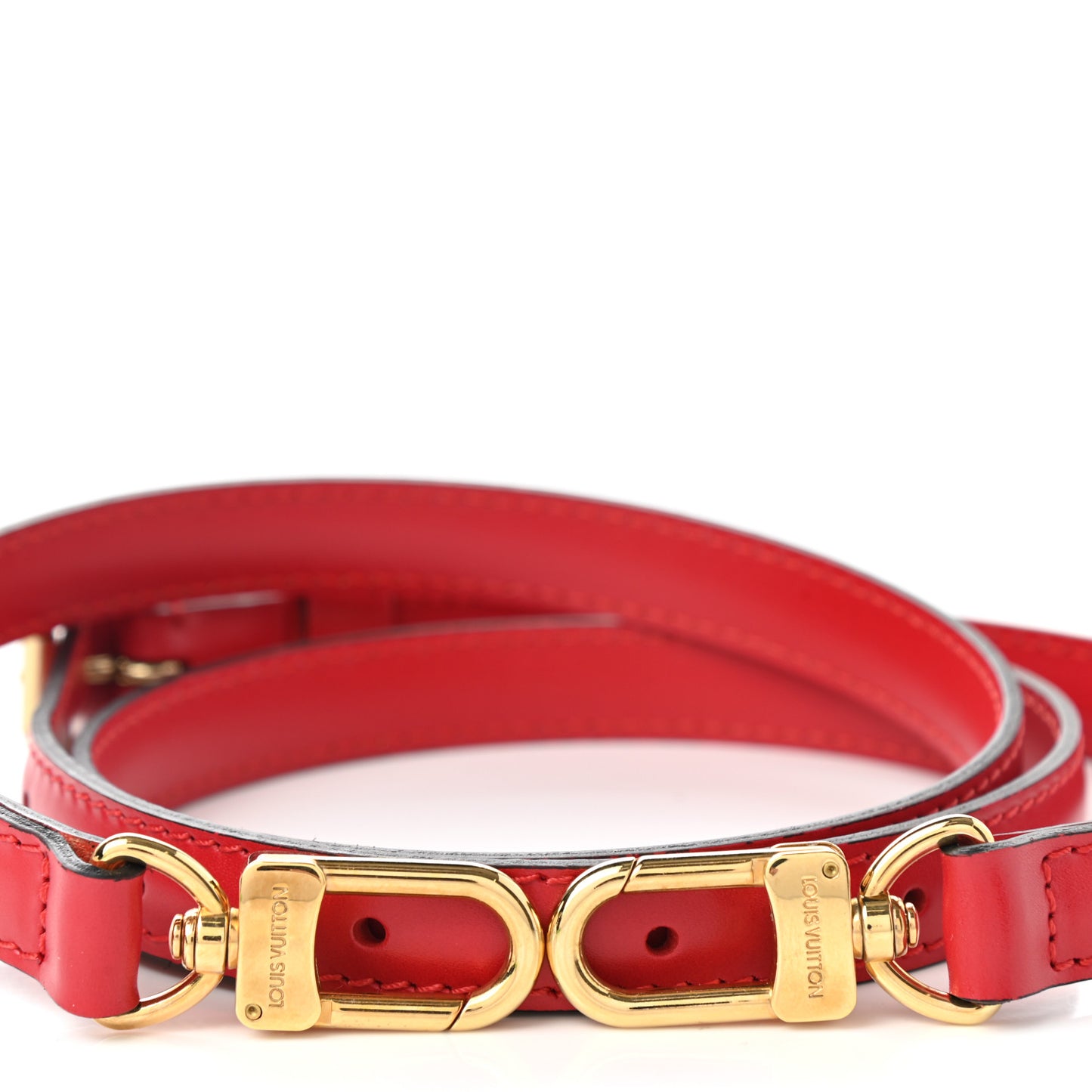 Calfskin 16mm Adjustable Shoulder Strap Red