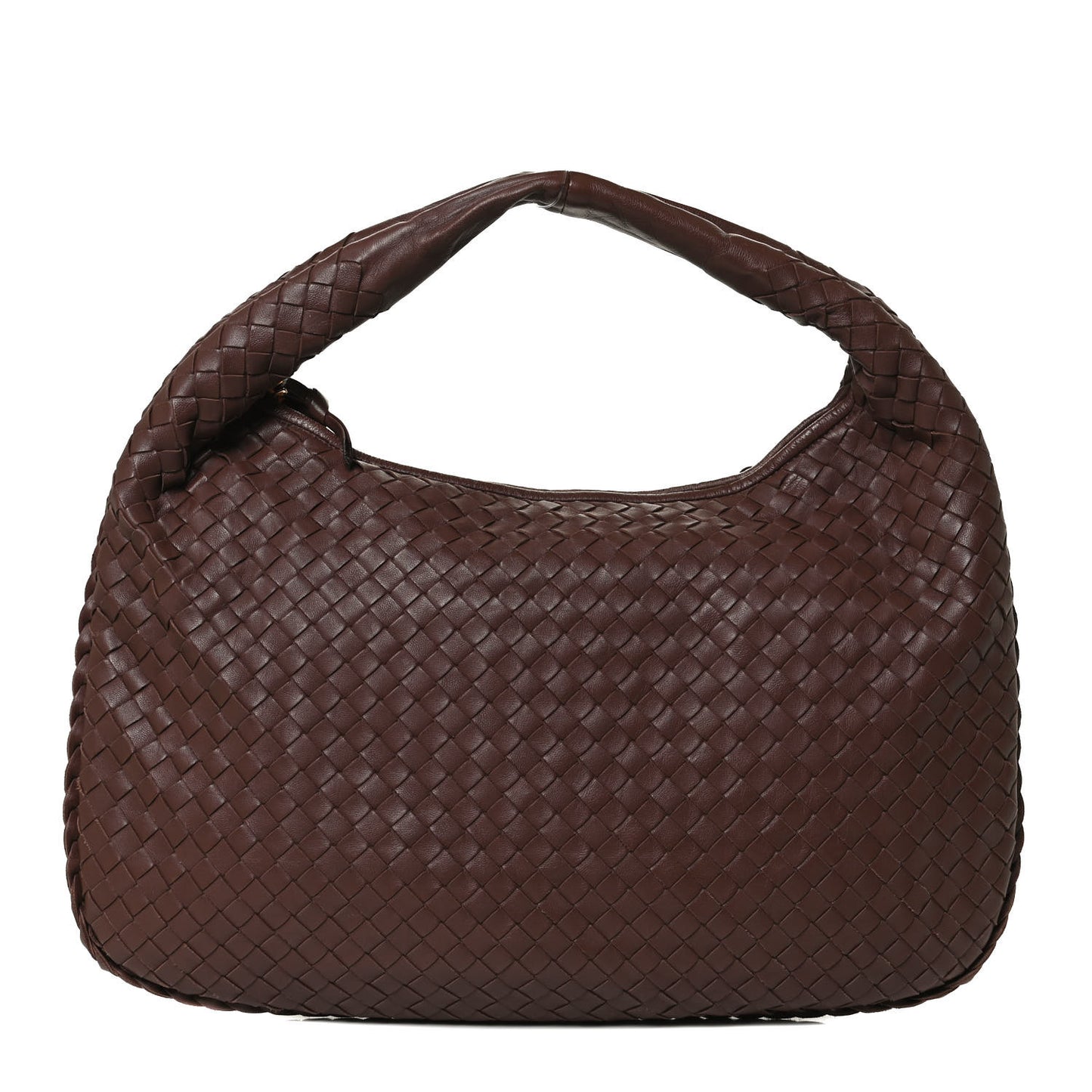 Nappa Intrecciato Medium Veneta Hobo Truffle