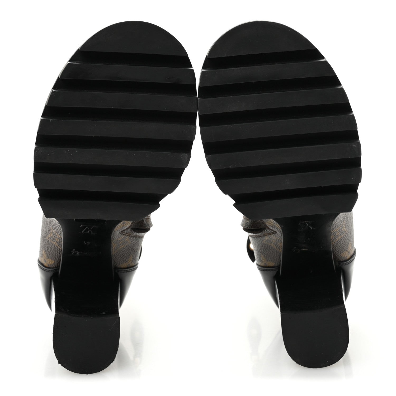 Louis Vuitton Patent Calfskin Monogram Star Trail Ankle Boots 41 Black 6 of 9