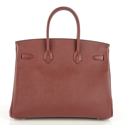 Hermes Epsom Contour Birkin 35 Rouge H Navy 22 of 27